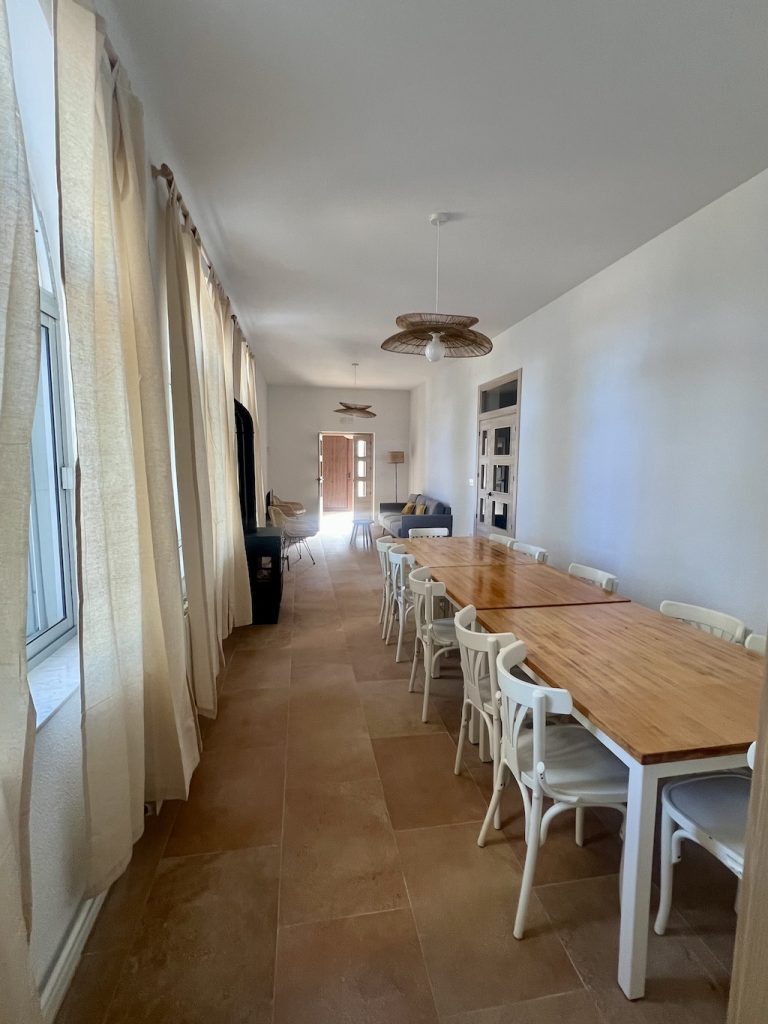 Comedor casa rural Escuelas de Prado Alegre